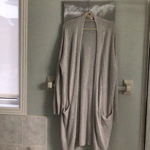 Gap light grey duster sweater size XXL